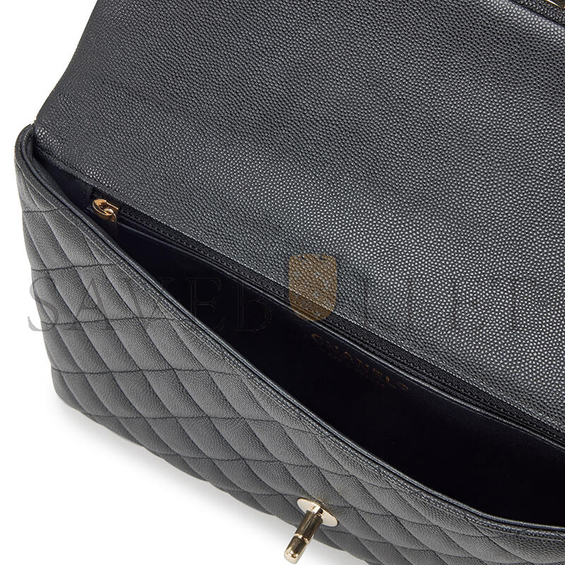 Ch**el quilted caviar flap clutch (28*20*3cm)
